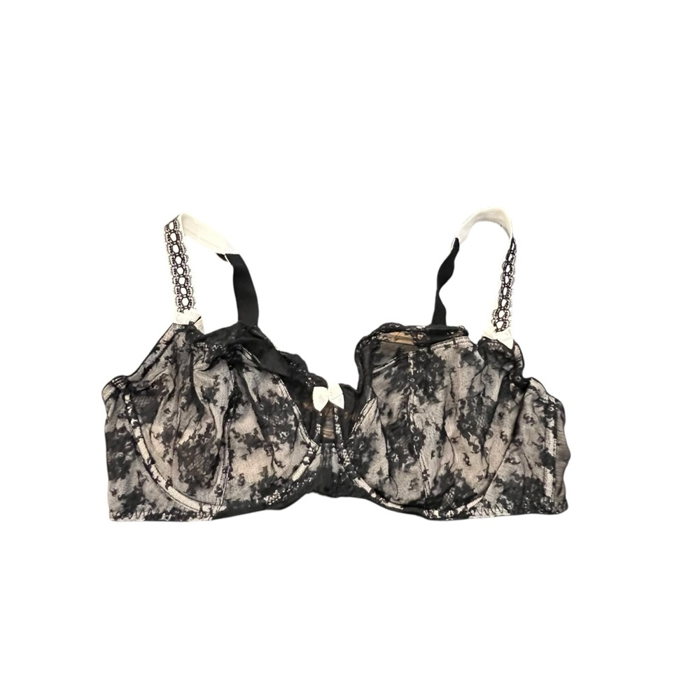 Paramour Bra 40D Underwire 115005 Captivate Unlined Lace Bra Black Felina Sexy